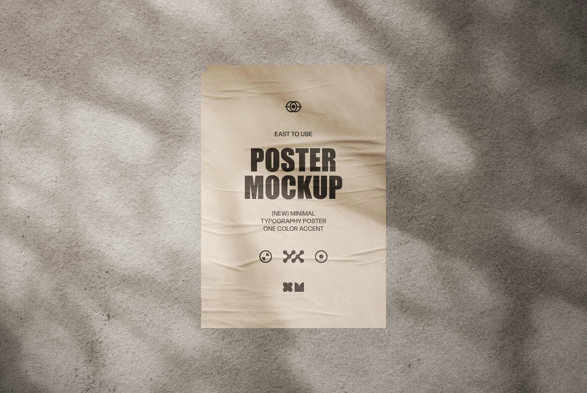 6 in 1 Glued Posters Mockup Set 5