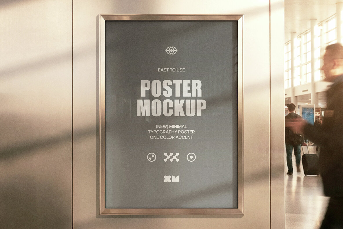 Airport Framed Poster Mockup 4