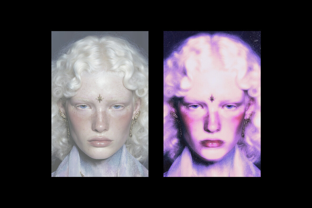 Purple Grain Glow Effect 2