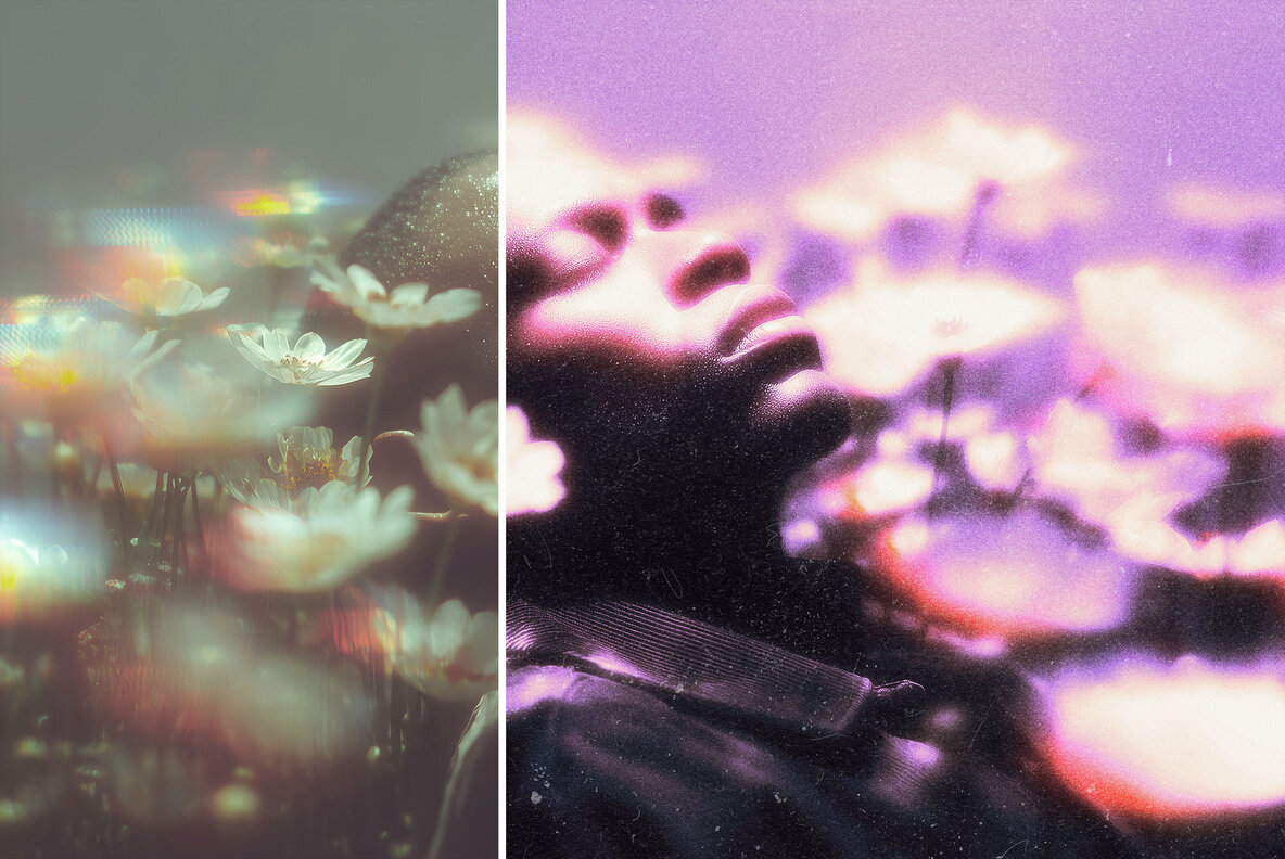 Purple Grain Glow Effect 5