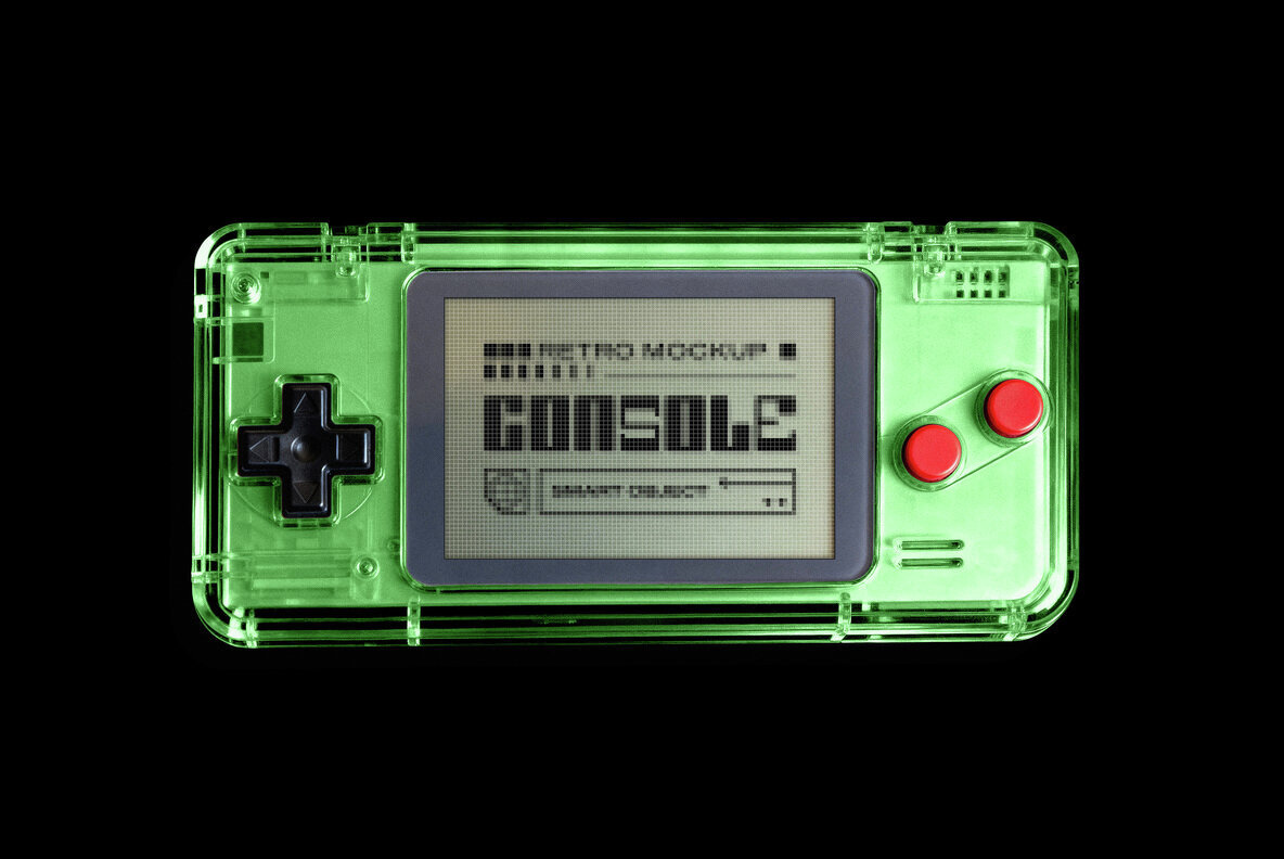 Retro Gaming Console Mockup 1