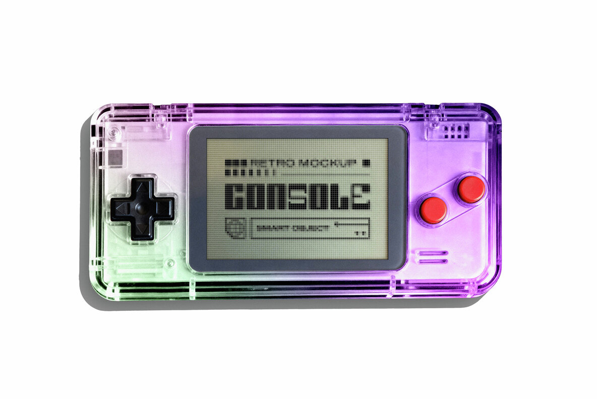Retro Gaming Console Mockup 4