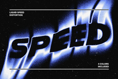 Liquid Speed Distortion Text Effect