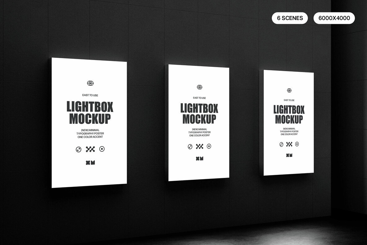 Underground Lightbox Mockup Collection 1