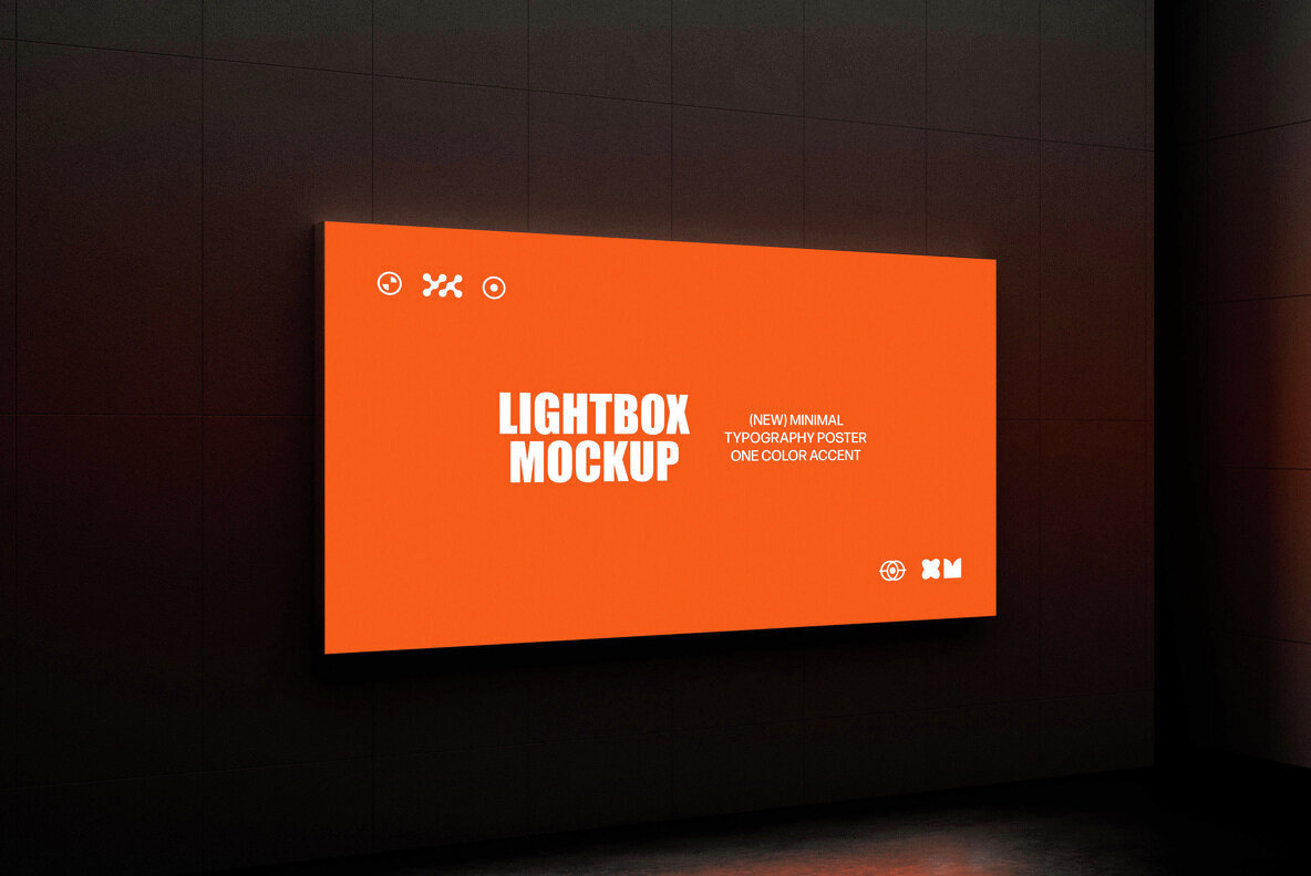 Underground Lightbox Mockup Collection 3