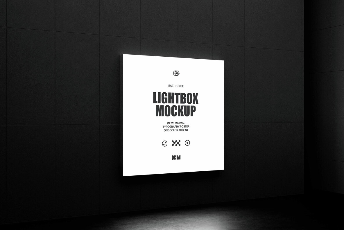 Underground Lightbox Mockup Collection 5