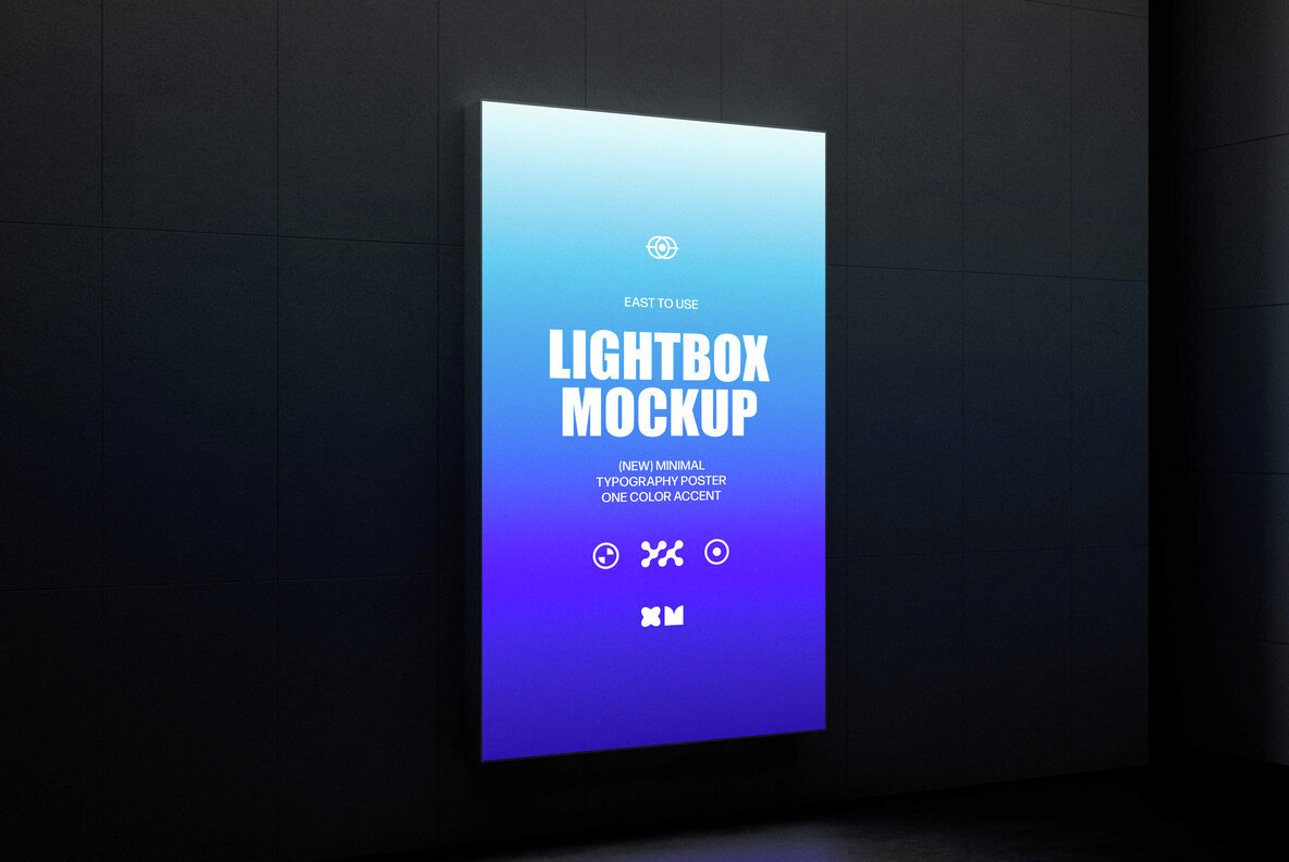 Underground Lightbox Mockup Collection 7