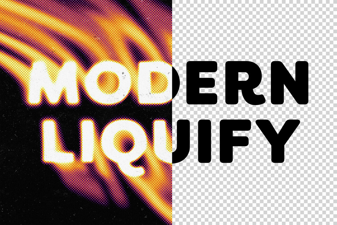 Twisted Liquid Text Effect 4
