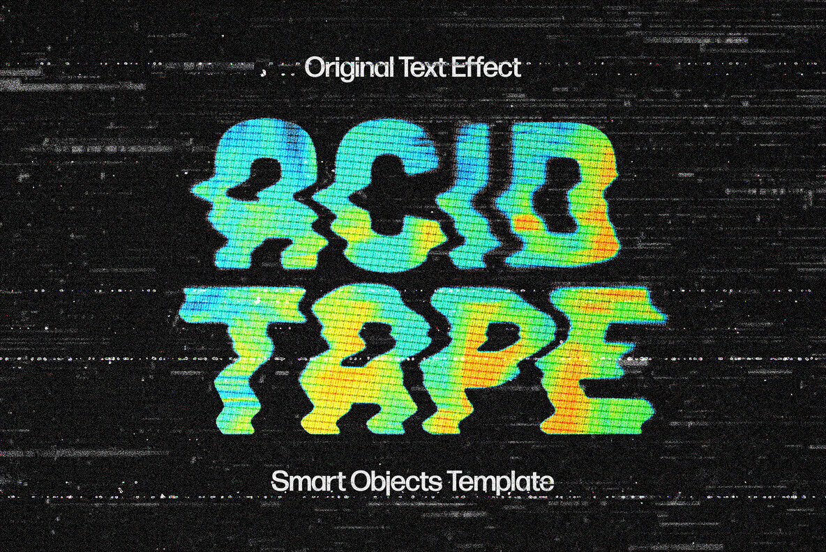 VHS Distorted Text Effect 1