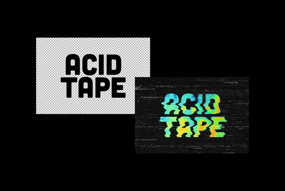 VHS Distorted Text Effect 5