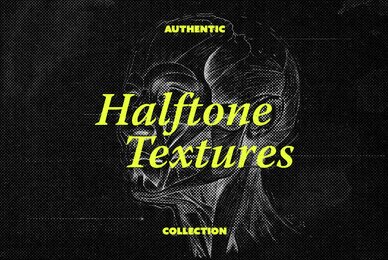 Authentic Halftone Textures Collection