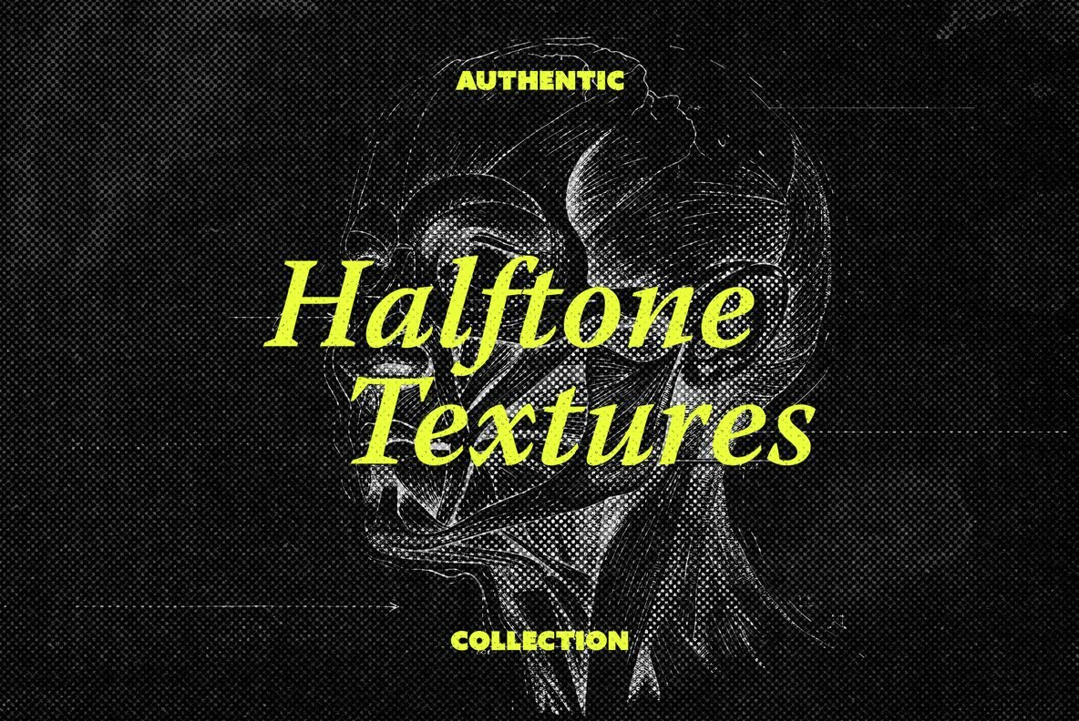 Authentic Halftone Textures Collection 1