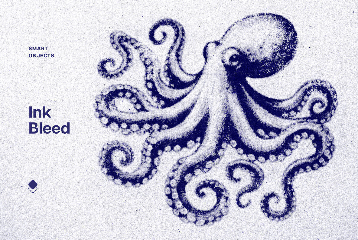 Ink Bleeds Grunge Paper Effect 1