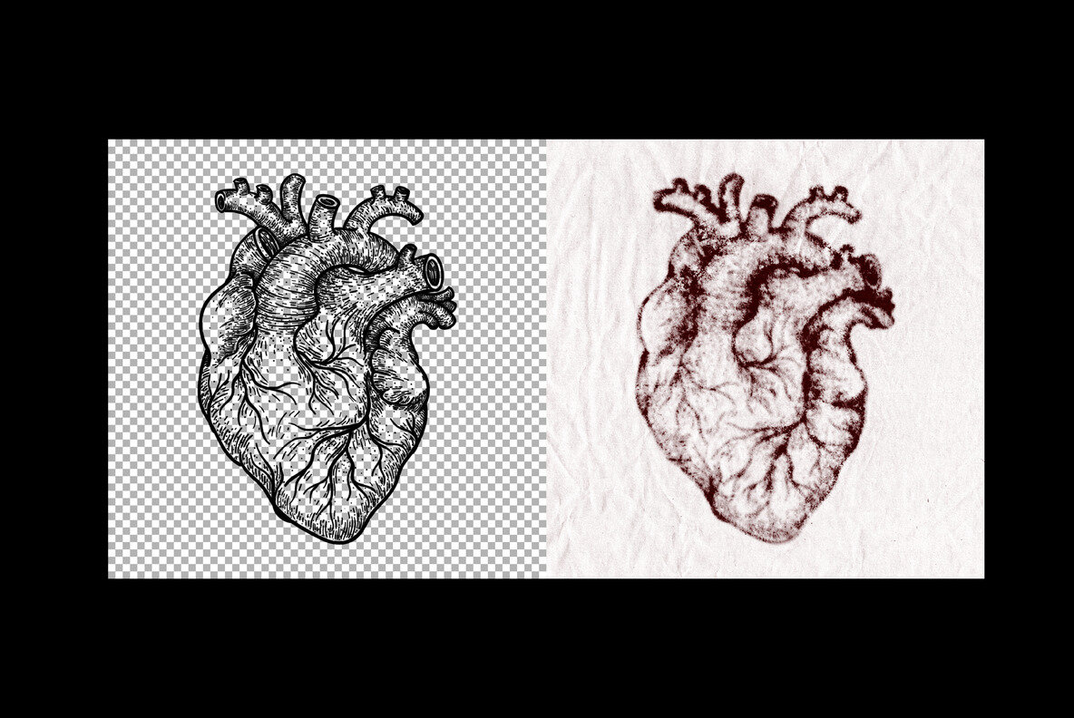 Ink Bleeds Grunge Paper Effect 5