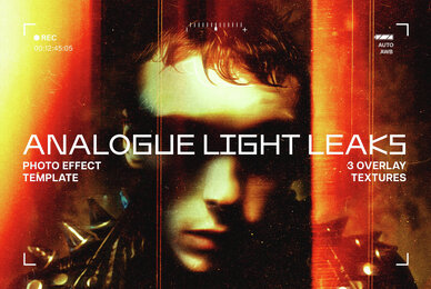 Analogue Light Leak Photo Effect