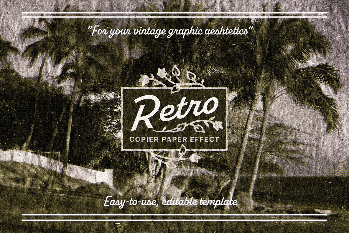 Retro Copier Photo Effect 1