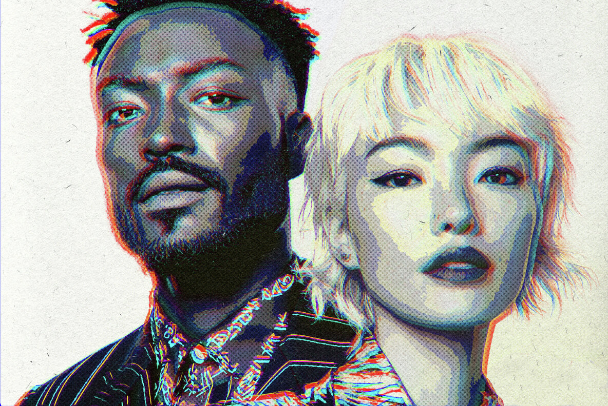 Anaglyph Halftone Photo Effect 4