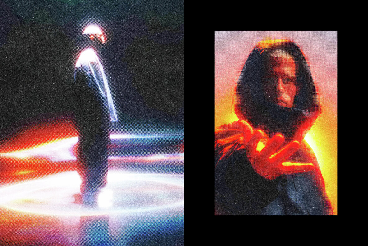 Radiant Halftone Photo Effect 5