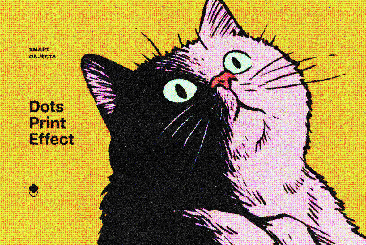 Halftone Print Style Effect 1