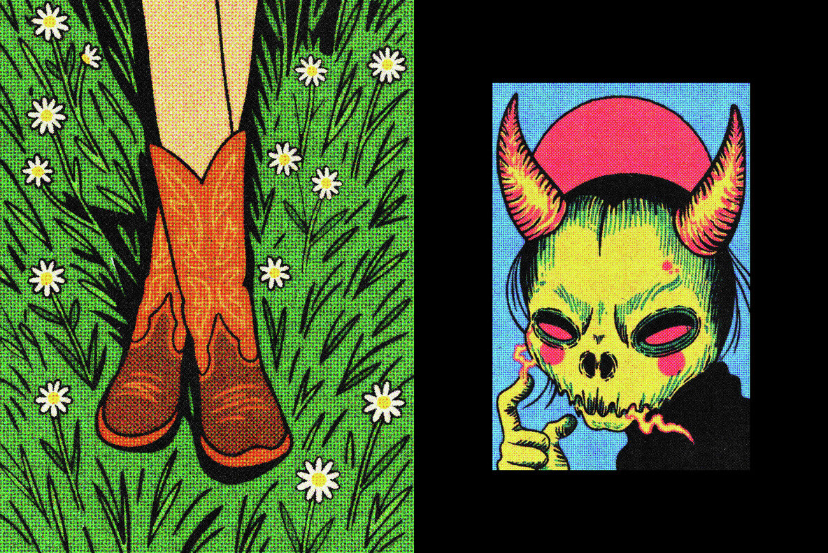 Halftone Print Style Effect 6