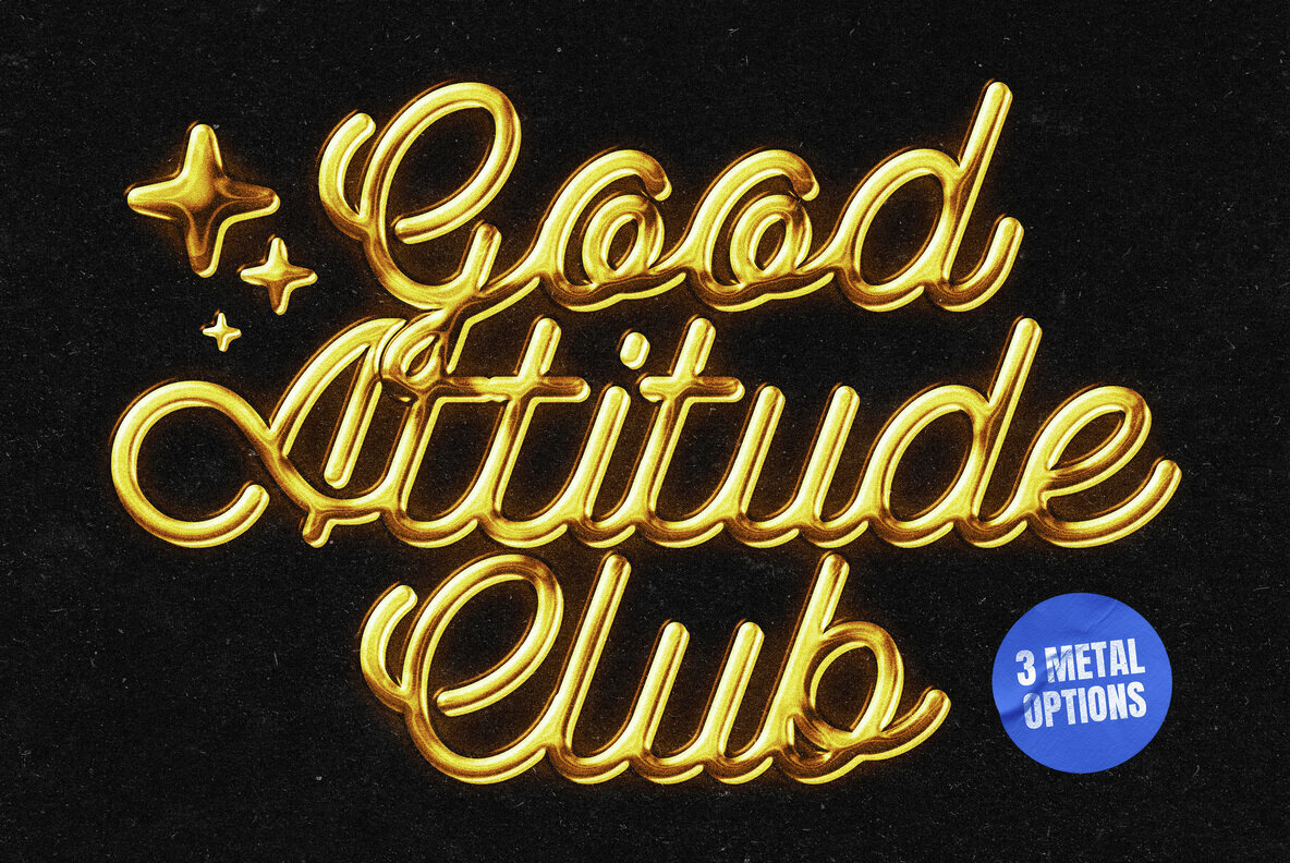 Vintage Metal Chrome Effect 1