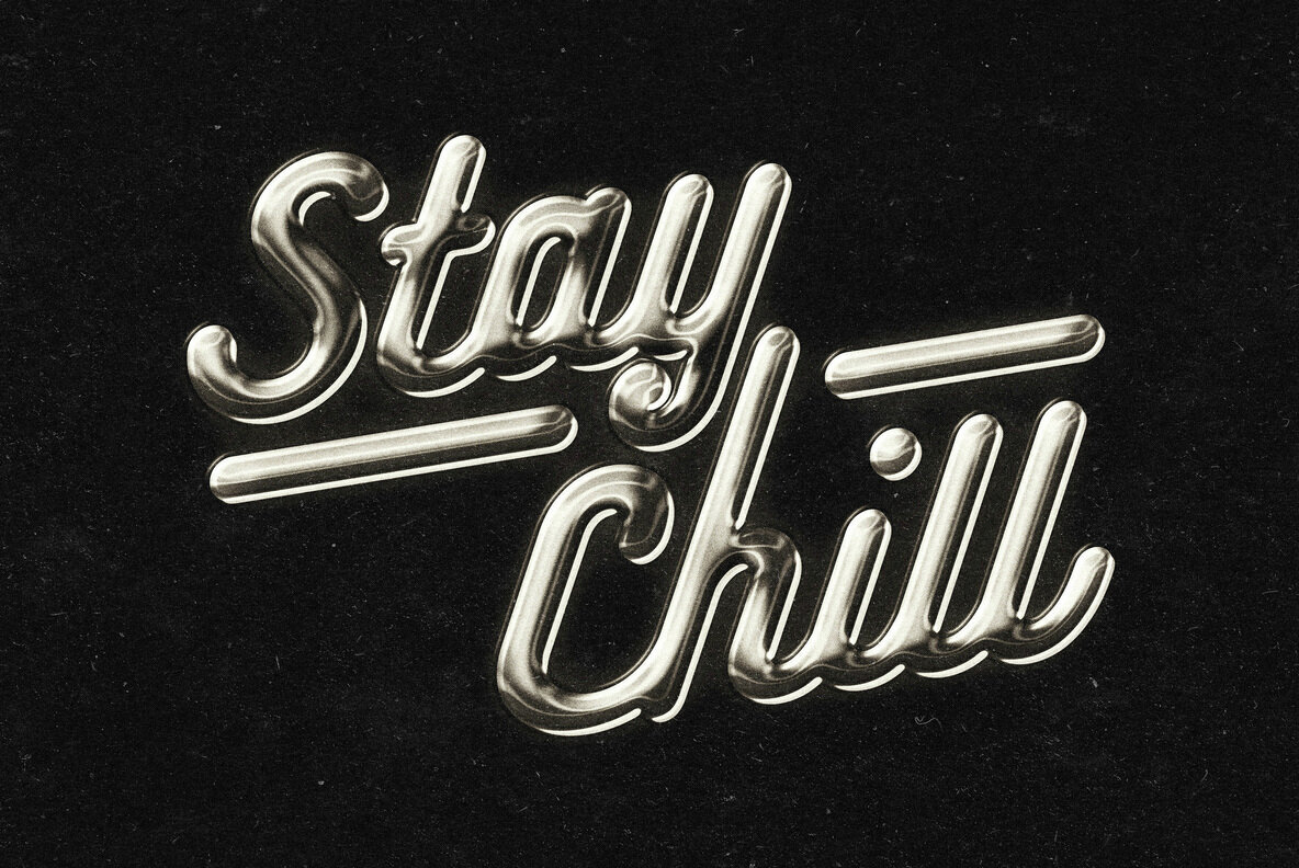 Vintage Metal Chrome Effect 3