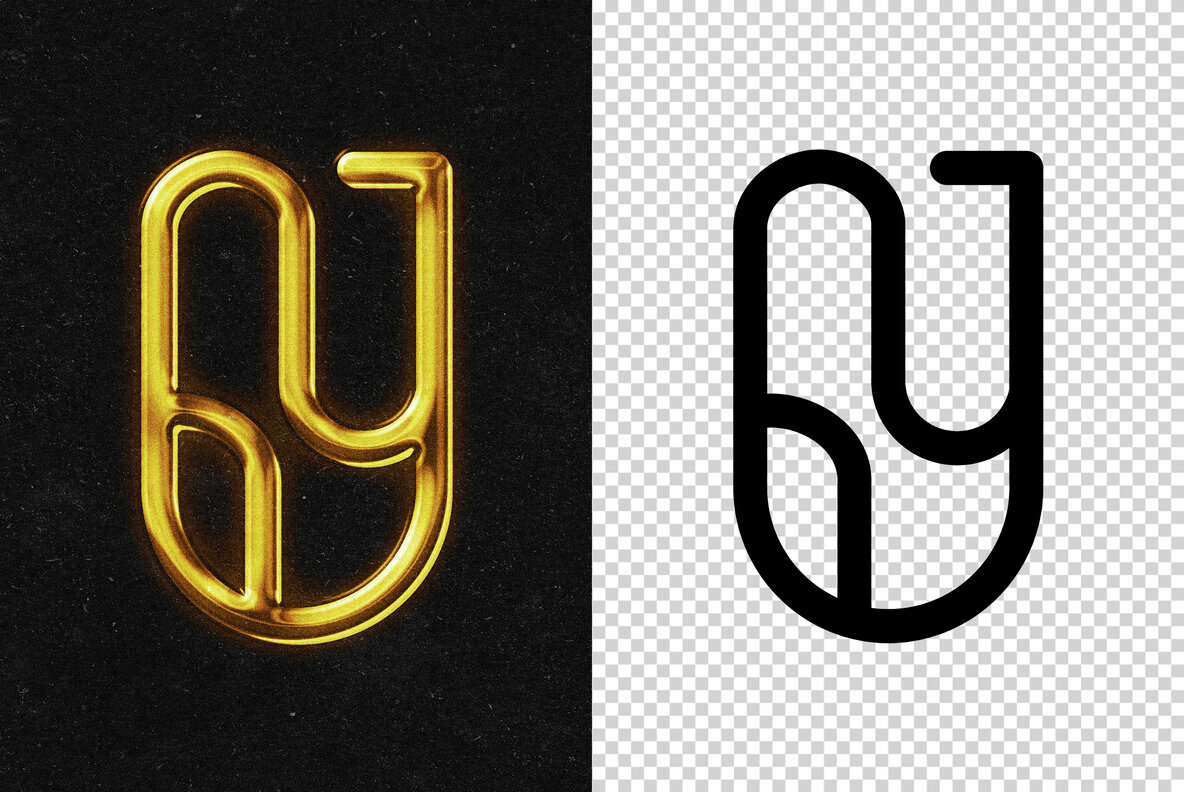 Vintage Metal Chrome Effect 4