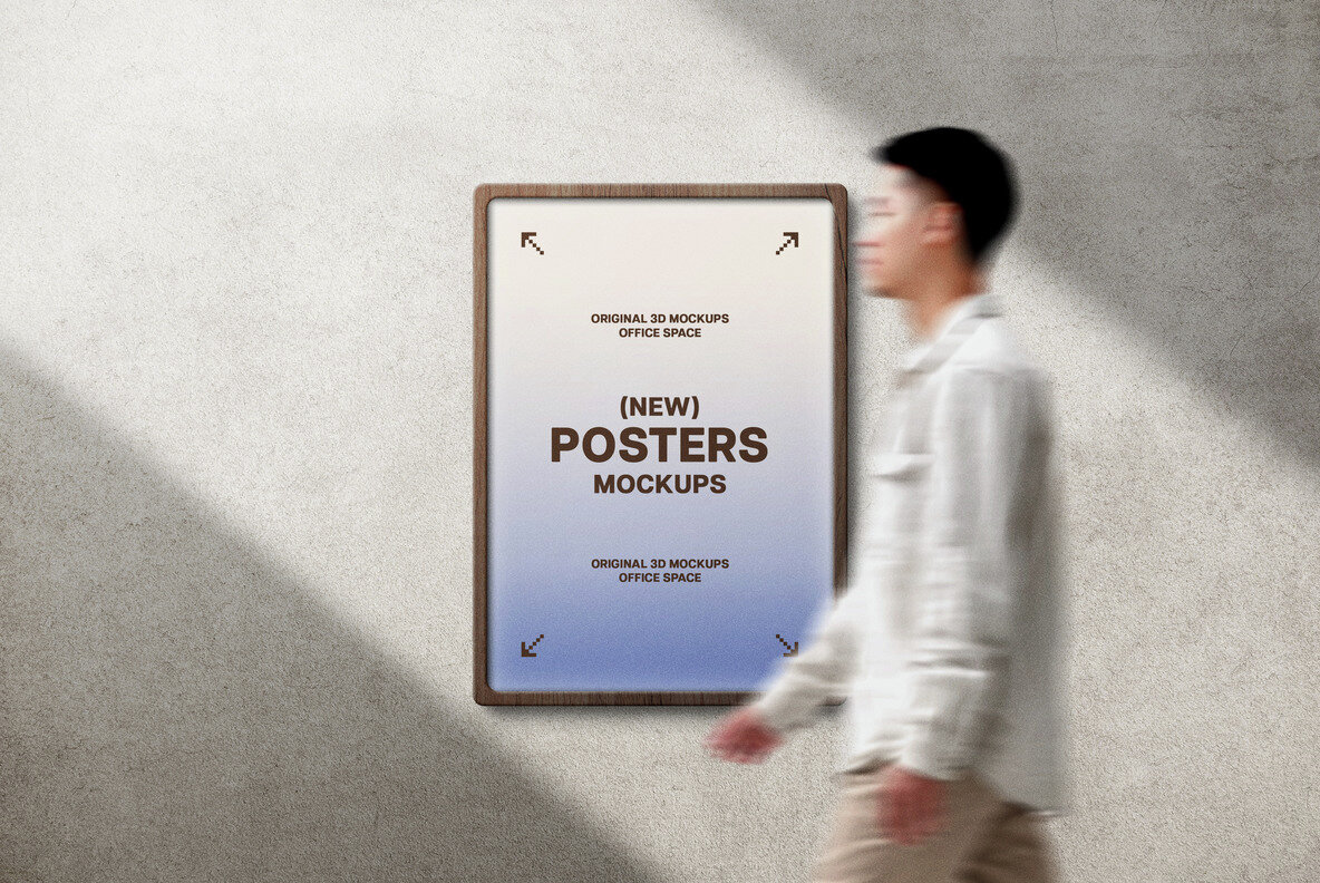 Wooden Poster Mockups 5