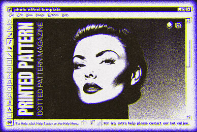 Printed Pattern Magazine Photo Effect