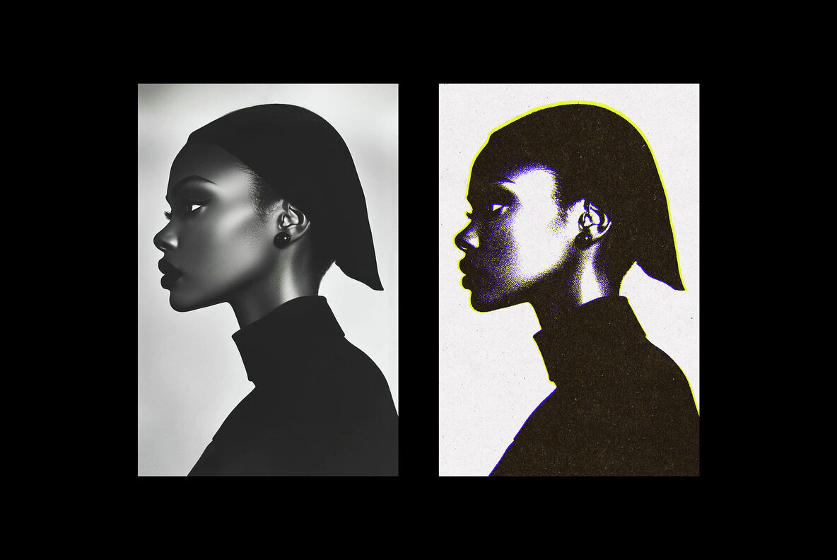 Printed Pattern Magazine Photo Effect 2