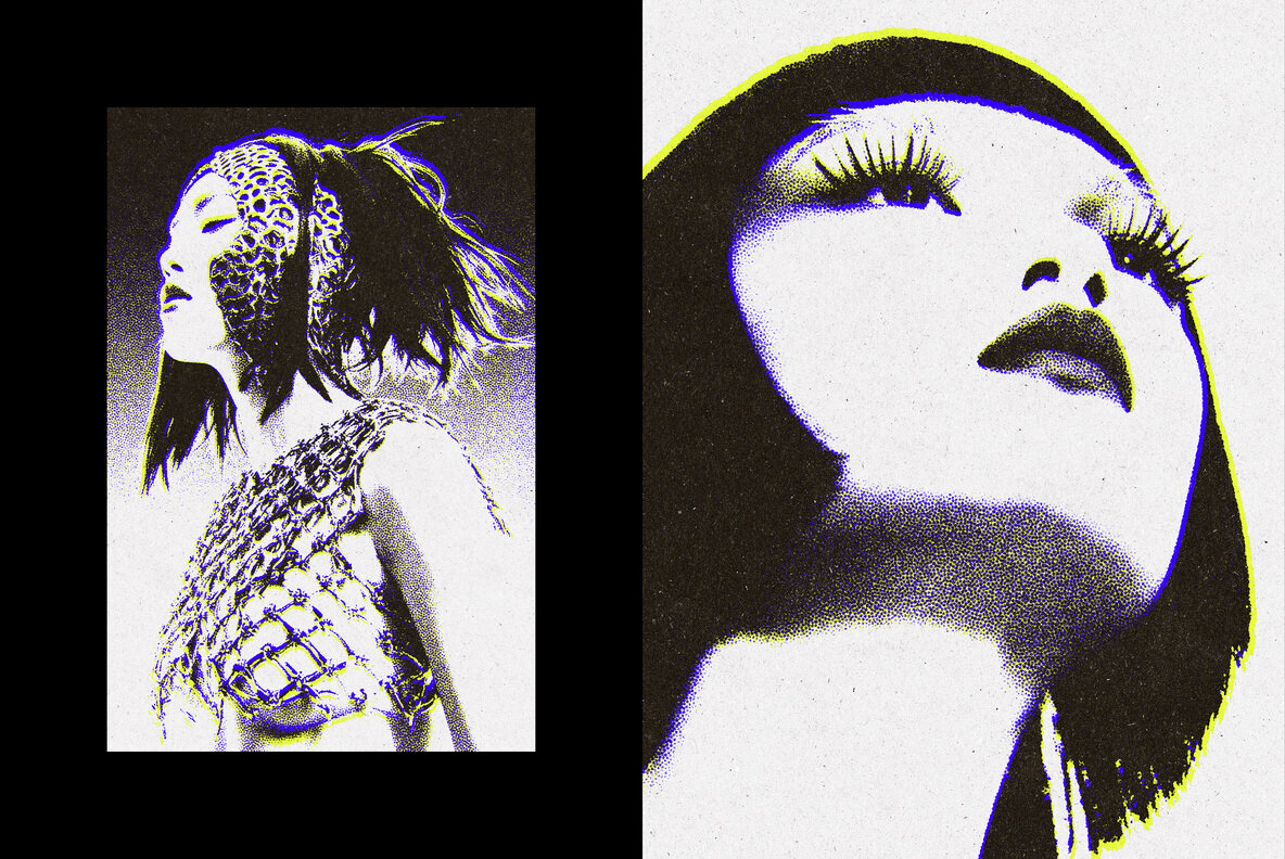 Printed Pattern Magazine Photo Effect 4