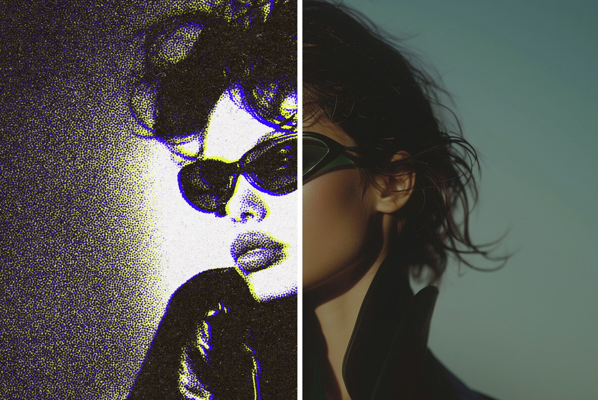 Printed Pattern Magazine Photo Effect 5