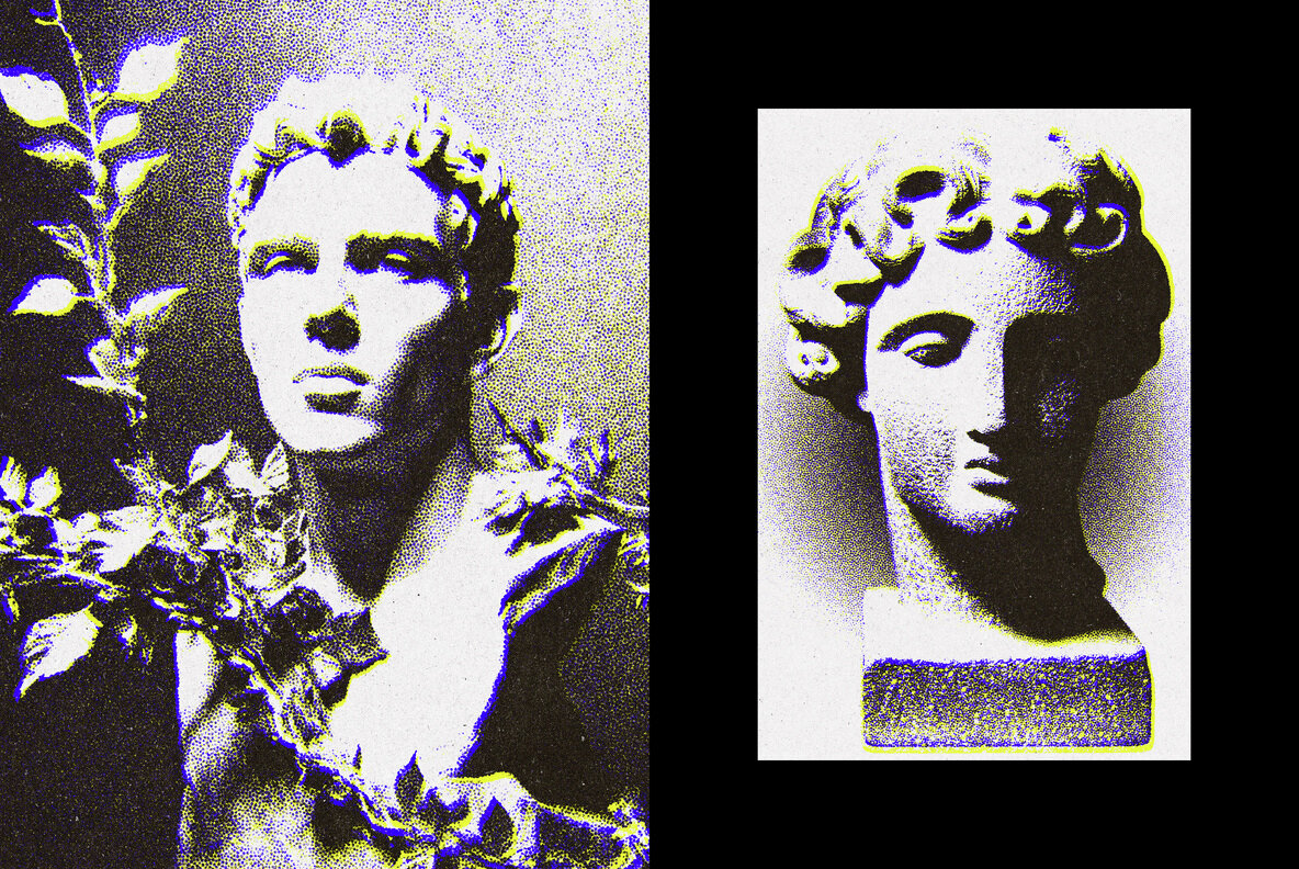 Printed Pattern Magazine Photo Effect 6