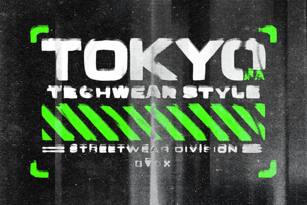 Smeared Overprint Distort Effect 4