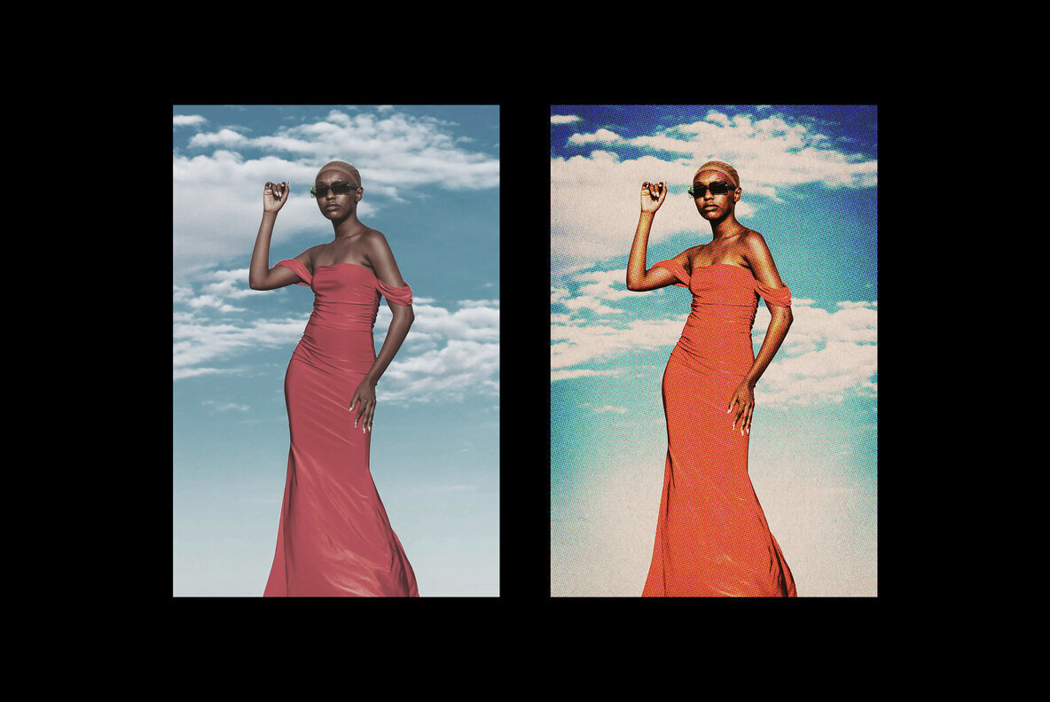 Contrast Retro Postcard Effect 2