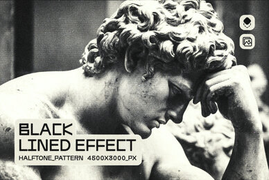 Black Lined Photo Effect