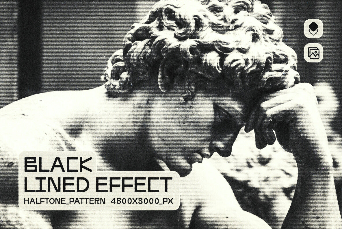 Black Lined Photo Effect 1