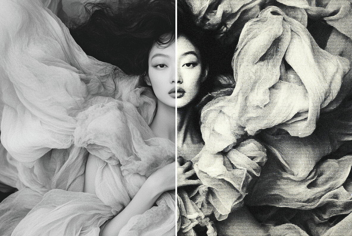 Black Lined Photo Effect 5