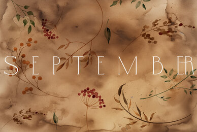 SEPTEMBER Watercolor Autumn Set