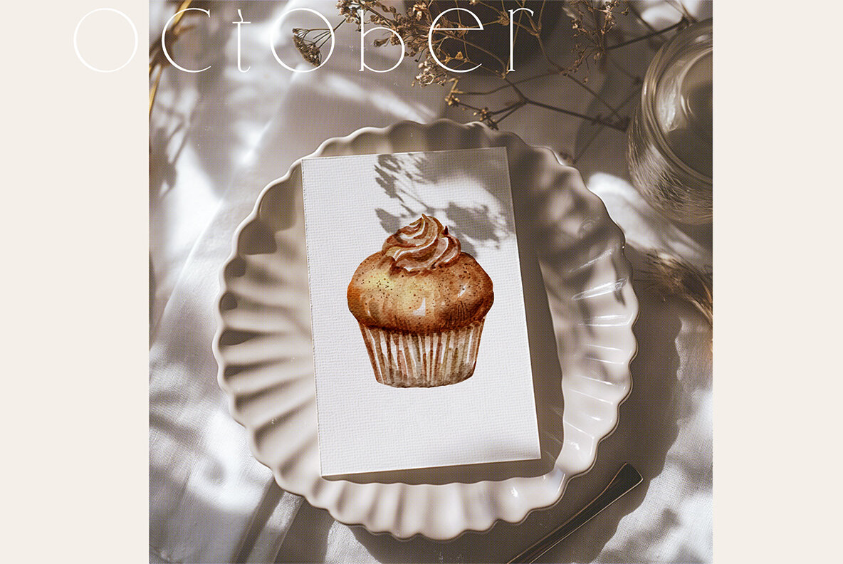 October   Watercolor Autumn Set 13