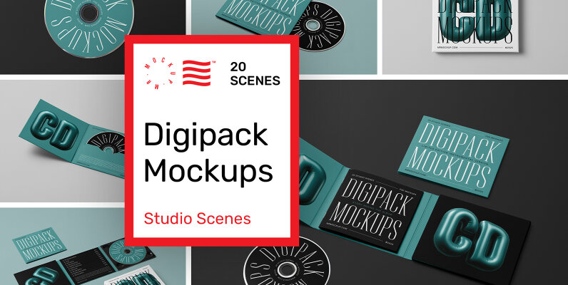 CD Digipack Mockups
