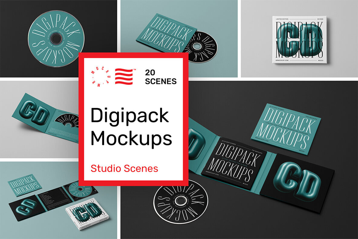 CD Digipack Mockups 1
