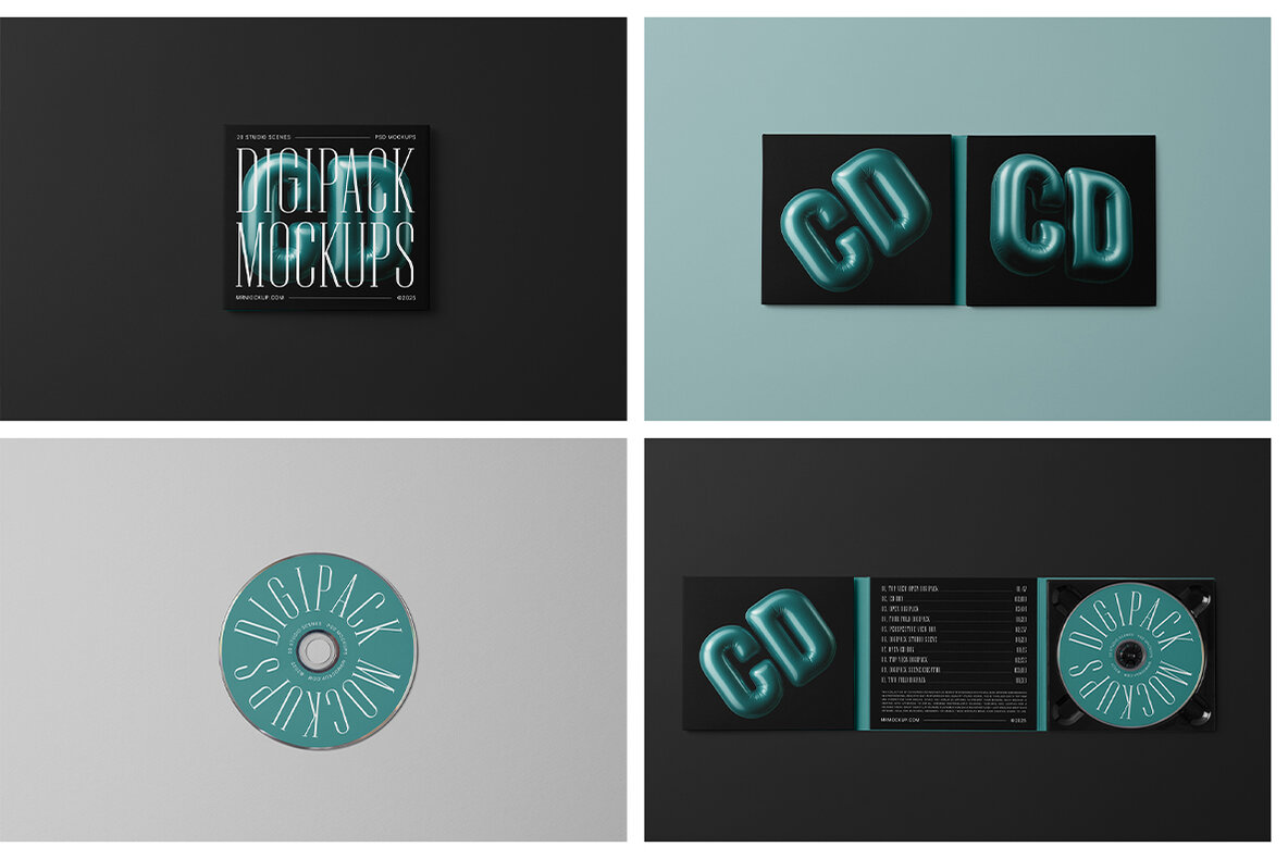 CD Digipack Mockups 7