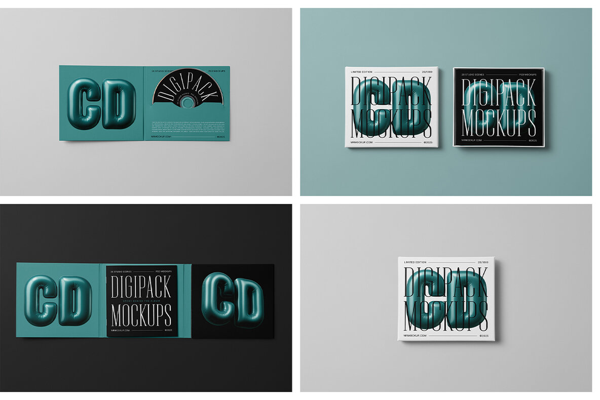 CD Digipack Mockups 9