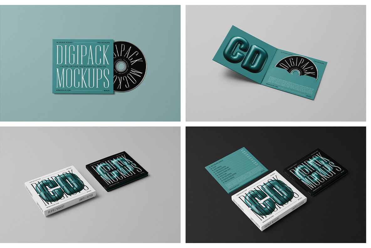 CD Digipack Mockups 11