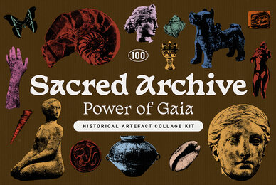 Sacred Archive Collage Elements