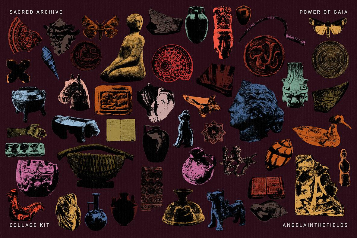 Sacred Archive Collage Elements 9
