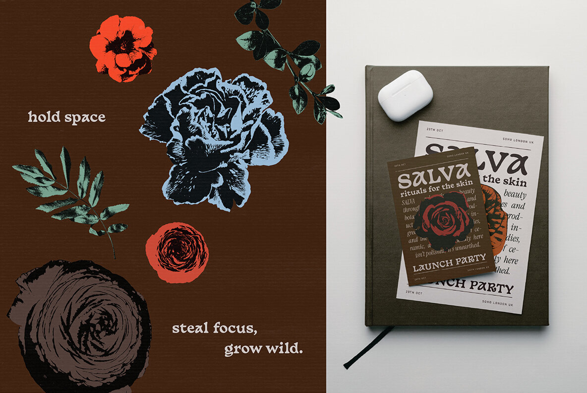 Feral Flora Collage Elements 3