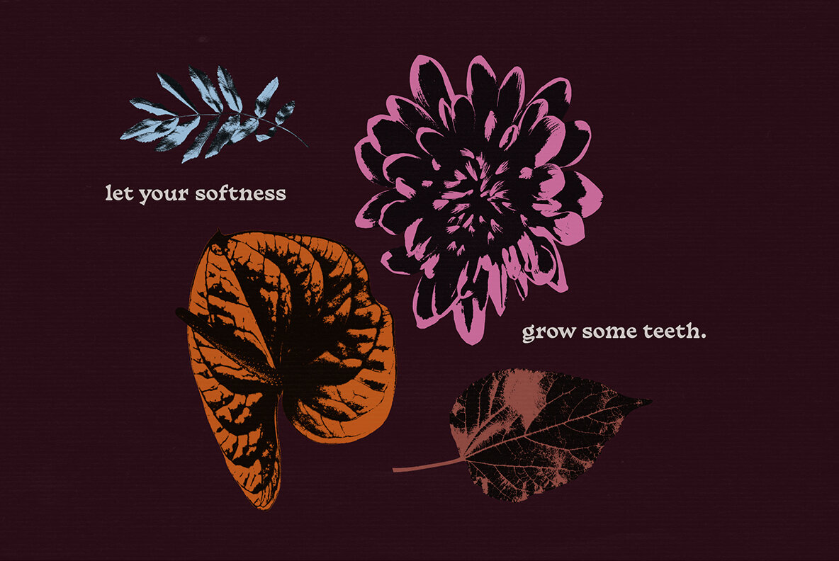 Feral Flora Collage Elements 4