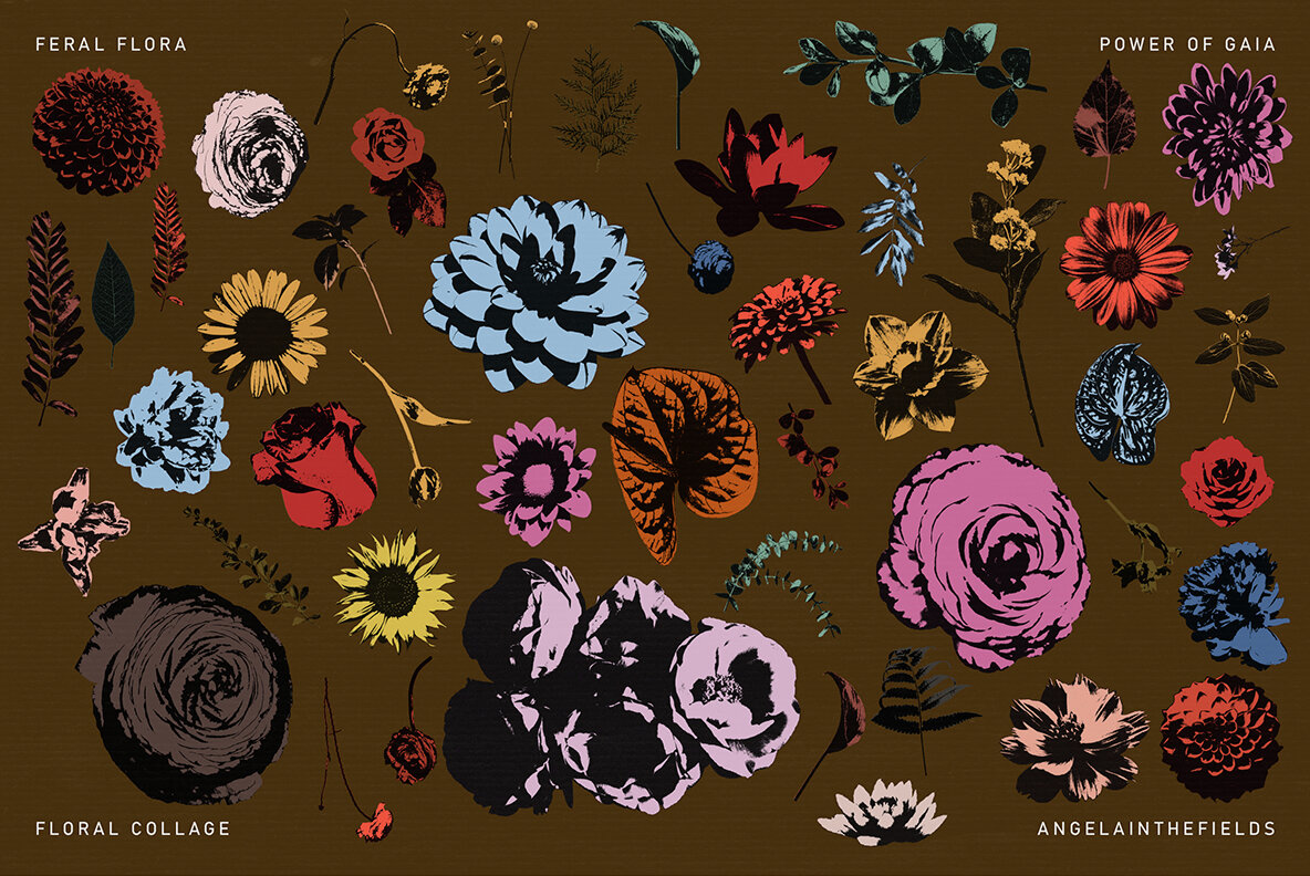 Feral Flora Collage Elements 10
